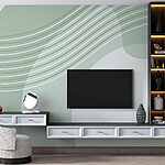 Fototapeta Zielone i białe tło