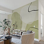 Fototapeta Czarna linia na białej powierzchni