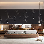 Fototapeta Wall murals Flock of birds flying in the sky