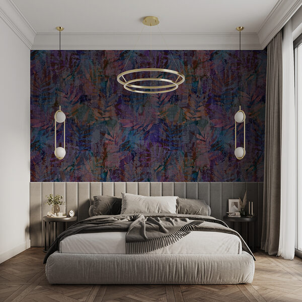 Kolorowy wzór liści Fototapeta Kolorowy wzór liści