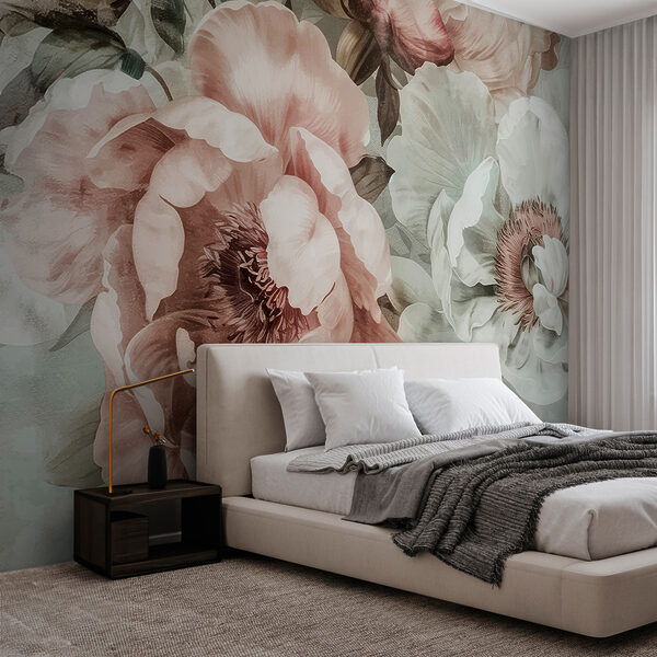 Elegancka kwiatowa symfonia w rozkwicie Fototapeta Elegancka kwiatowa symfonia w rozkwicie
