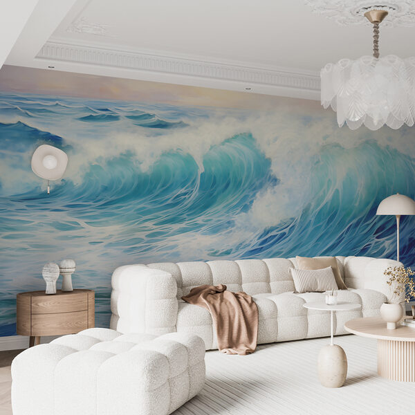 Duże fale na oceanie Fototapeta Duże fale na oceanie