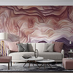Fototapeta Warstwy różowych marmurkowych fal