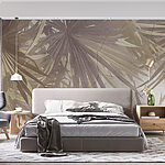 Fototapeta Brązowe abstrakcyjne liście tropikalne