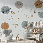 Fototapeta Wzór planet i rakiet