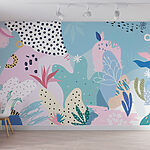 Fototapeta Kolorowy wzór o różnych kształtach i kolorach