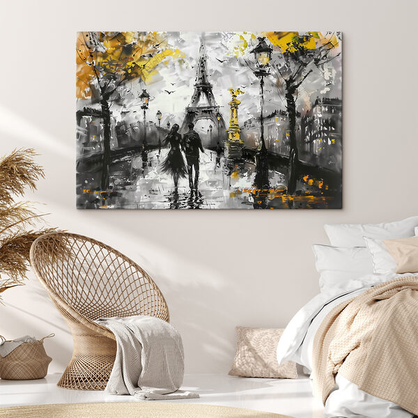 Obraz Obraz Paryż w monochromie i plamach. (SKU: s39692)
