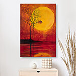 Obraz Drzewo i księżyc w tle