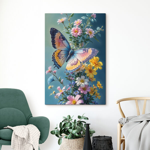 Motyl na kwiatku Obraz Motyl na kwiatku
