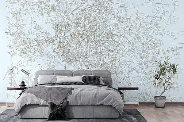 Mapa miasta Fototapeta Mapa miasta