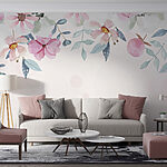 Fototapeta Akwarela przedstawiająca kwiaty