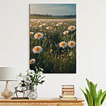 Obraz Canvas prints Field of white and yellow flowers