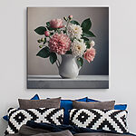 Obraz Canvas prints Vase of flowers on a table