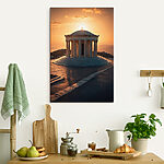 Obraz Canvas prints Building with columns and a cross on top