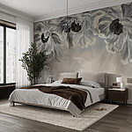 Fototapeta Ethereal Floral Grayscape
