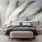 Fototapeta Grupa białych piór