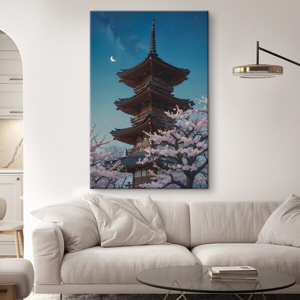 Pagoda z kwiatami wiśni Obraz Pagoda z kwiatami wiśni