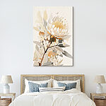 Obraz Biały kwiat z żółtym środkiem