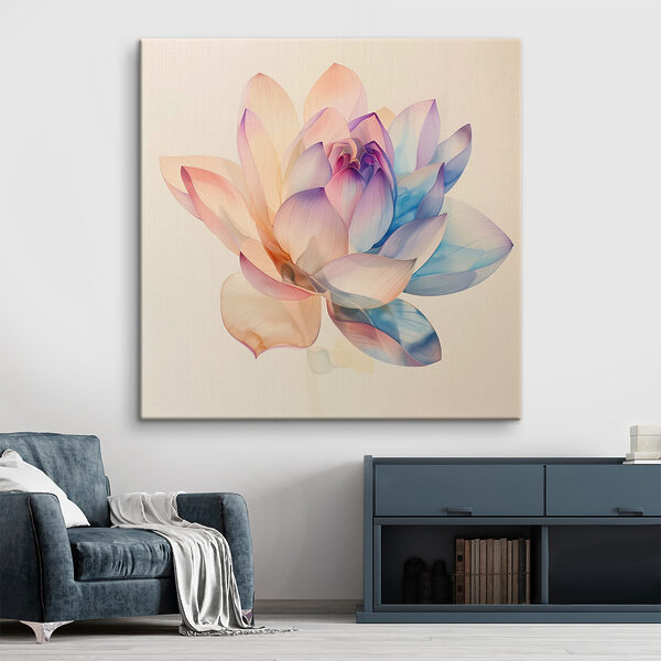 Radiant Blossom w pastelowych odcieniach Obraz Radiant Blossom w pastelowych odcieniach