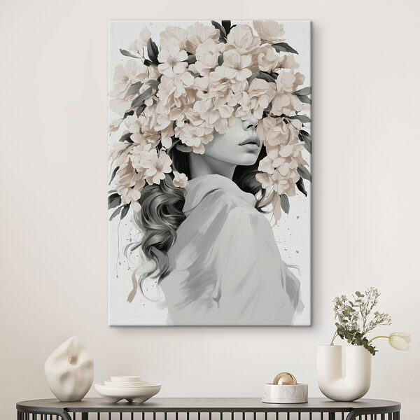 Obraz Woman with flowers on her head (SKU: s40849) Obraz Woman with flowers on her head (SKU: s40849)