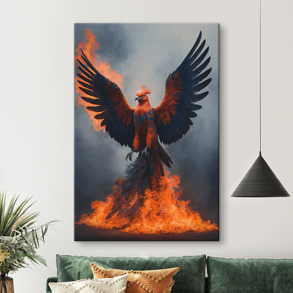 Obraz Ptak z rozpostartymi skrzydłami