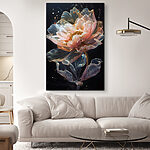 Obraz Illuminated Bloom w kolorze Midnight Waters