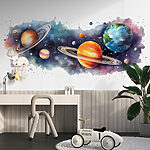 Fototapeta Planety i gwiazdy w kosmosie