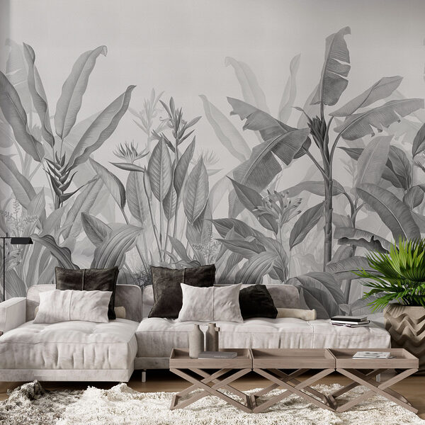 Fototapeta Monochromatyczna dżungla czeka na eksplorację