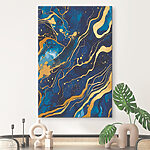 Obraz Midnight Waves w kolorze Azure Mystique