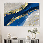 Obraz Ocean spotyka się z metalicznym terenem