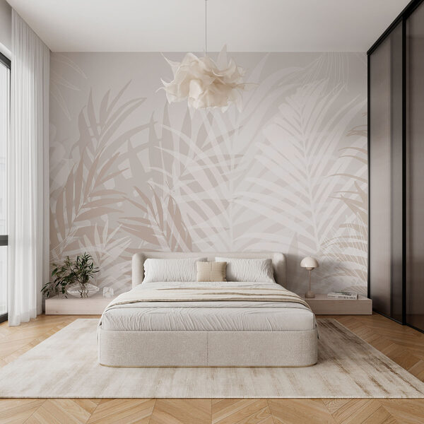 Fototapeta Białe i brązowe liście (SKU: w02026v2) Fototapeta Fototapeta Białe i brązowe liście (SKU: w02026v2)