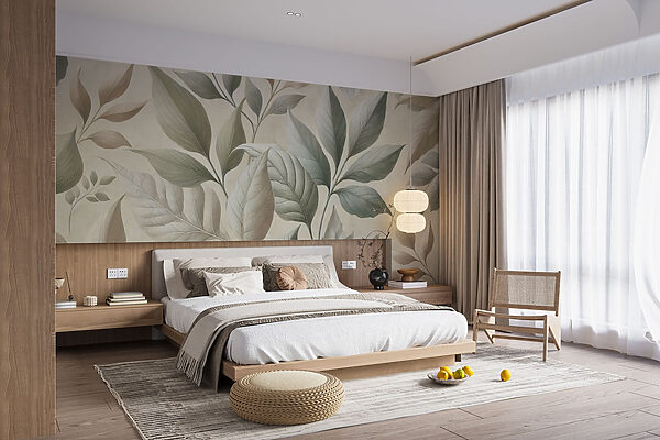 Fototapeta Tapeta z liśćmi