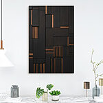 Obraz Czarna i brązowa drewniana ściana