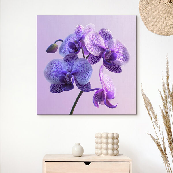 Fioletowy i biały kwiat orchidei Obraz Fioletowy i biały kwiat orchidei