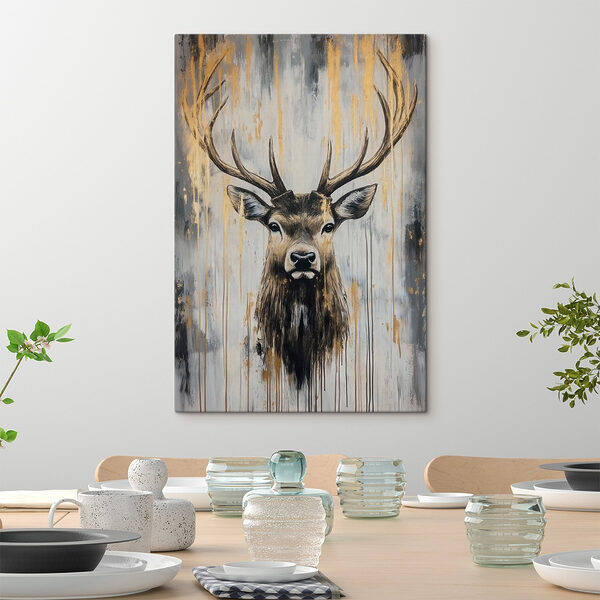 Canvas prints Painting of a deer Obraz Canvas prints Painting of a deer