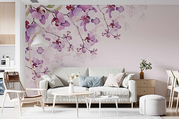 Delikatne orchidee w łagodnych odcieniach Fototapeta Delikatne orchidee w łagodnych odcieniach