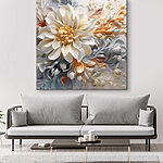 Obraz Biały kwiat z żółtym środkiem