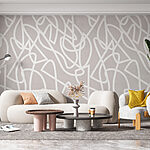 Fototapeta Białe linie na szarym tle