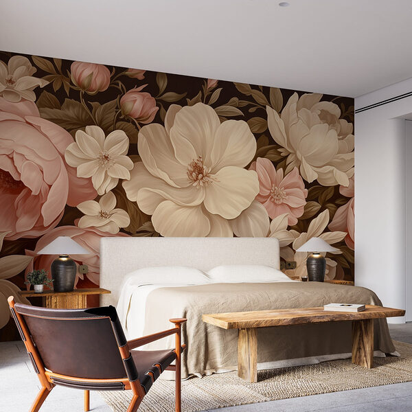 Fototapeta Żywe kwiaty w delikatnych odcieniach