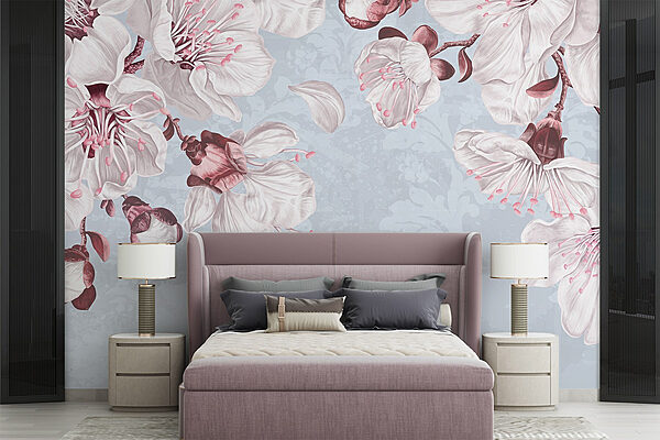 Fototapeta Fototapeta Delikatne kwiaty w łagodnych odcieniach (SKU: w08601)