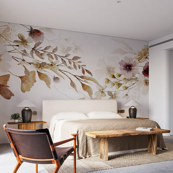 Fototapeta Malowanie kwiatów i liści