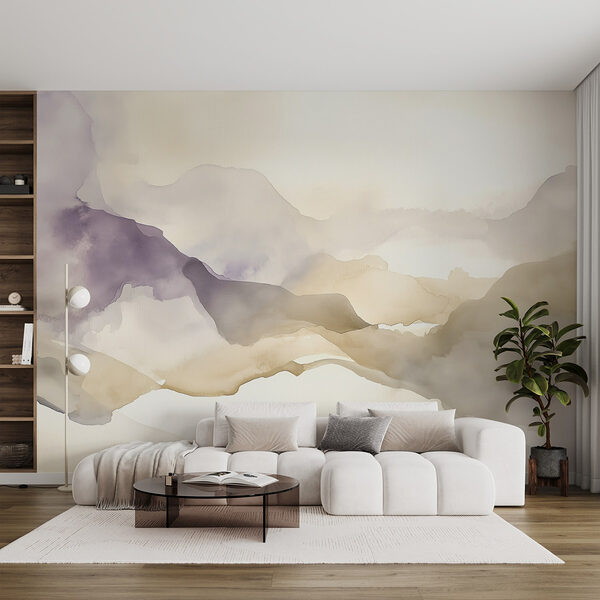 Fototapeta Akwarela przedstawiająca góry