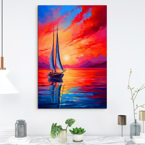 Obraz Obraz żaglówki na wodzie