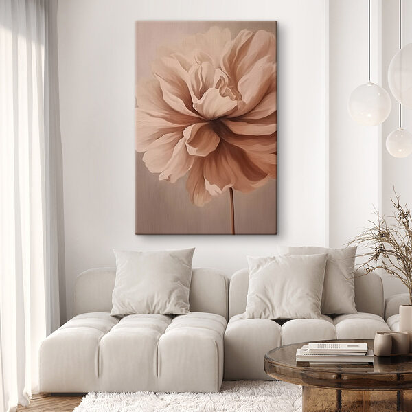 Wydruk na płótnie Delikatne płatki w łagodnych odcieniach