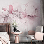 Fototapeta Delikatne zawirowania różu i szarości