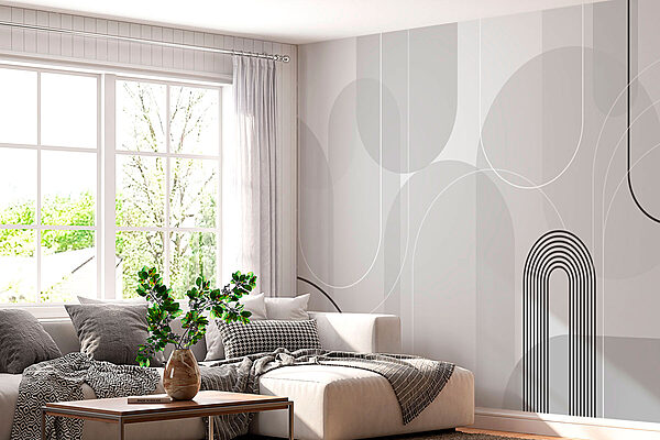 Szaro-czarny design Fototapeta Szaro-czarny design