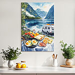 Obraz Van obok jeziora