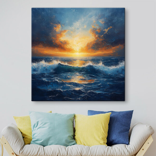 Zachód słońca nad oceanem Obraz Zachód słońca nad oceanem
