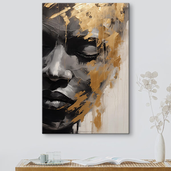 Obraz Obraz Wyrazisty portret z uderzającymi kolorami (SKU: s42622)