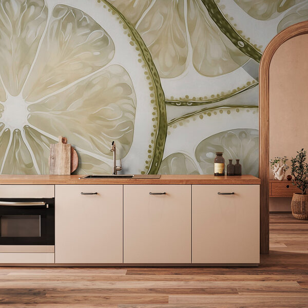 Fototapeta Świeże plasterki cytryny ułożone warstwowo